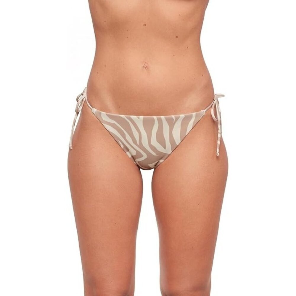 Sports Illustrated Womens Standard String Tie Side Bikini Bottom Wild Stripes M